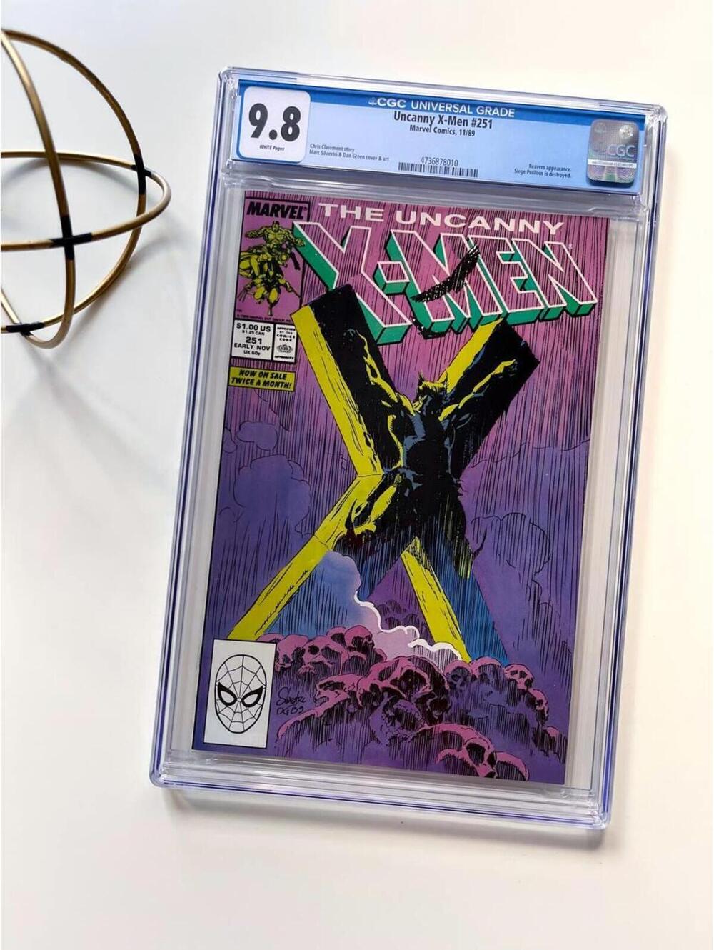 Uncanny X-Men #251 CGC 9.8 (1989) Iconic Crucified Wolverine Cover - Comic book
